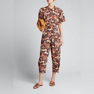 CHUFY Urpi Shimmered Cotton Jumpsuit Size L if it’s more like a size 8–10 or a m